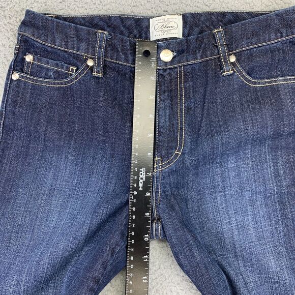 White House‎ Black Market Jeans Womens 8 (31x22) Blue Stretch Straight Cropped - Picture 10 of 11